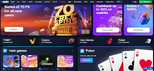 1win online casino Pakistan